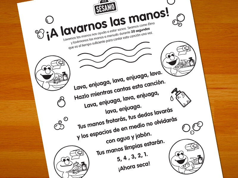  letras de la canción a lavarnos las manos
