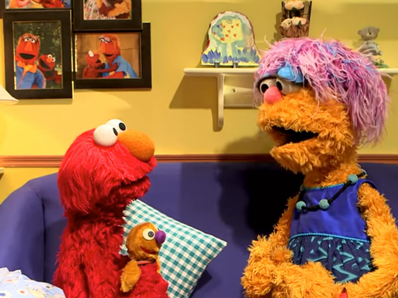 elmo y su mama