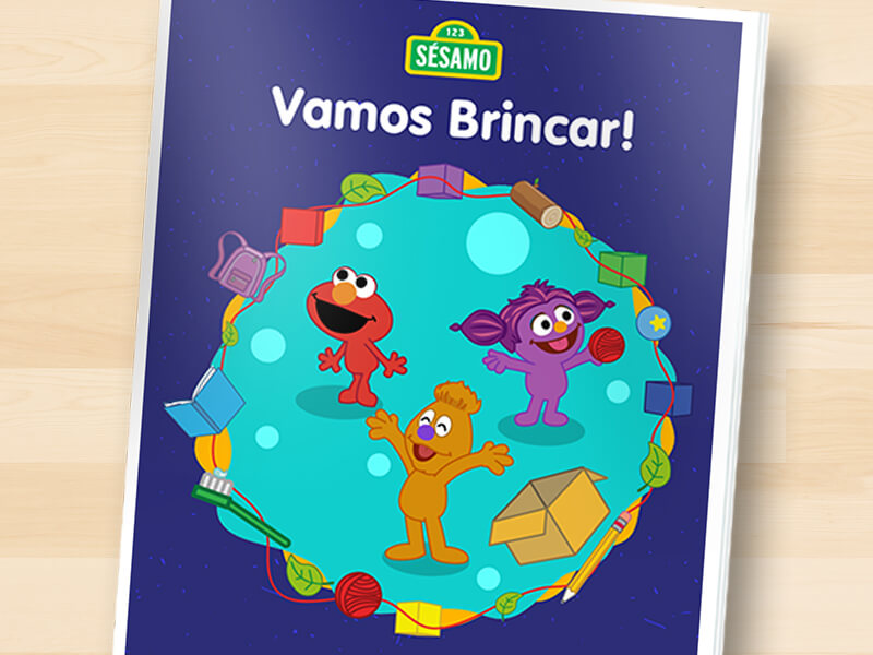 Elmo y Bel jugando