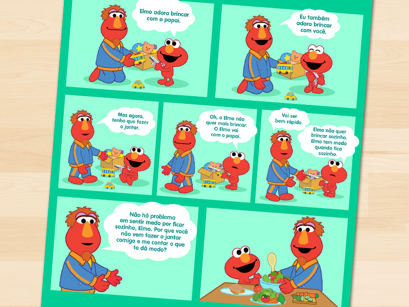 Elmo tem medo
