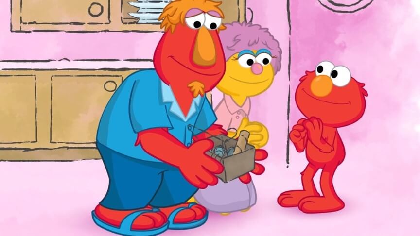 elmo e seus pais