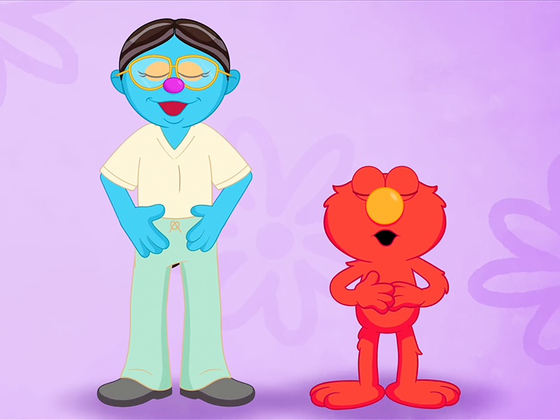  Elmo siente dos emociones.