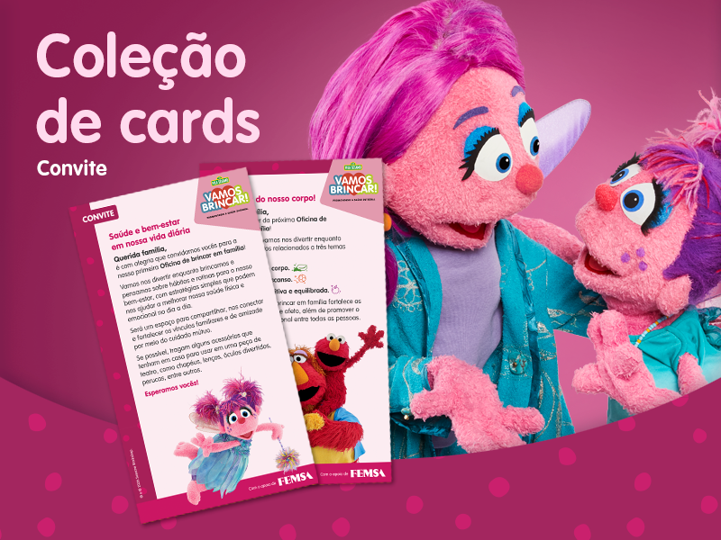 Convite para as Oficinas de Brincar em Família (OBF)