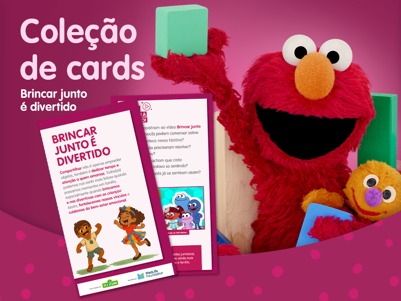 Thumb card Brincar junto é divertido 