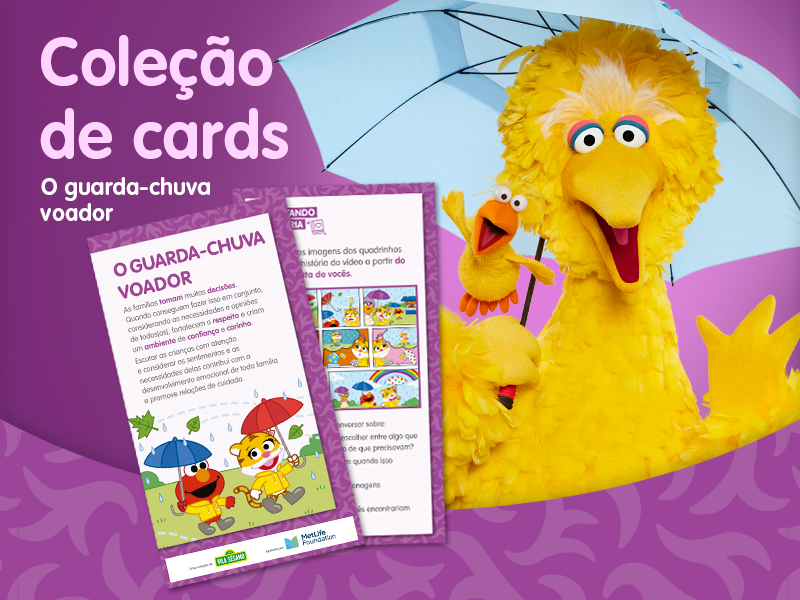 Thumb card guarda-chuva voador 
